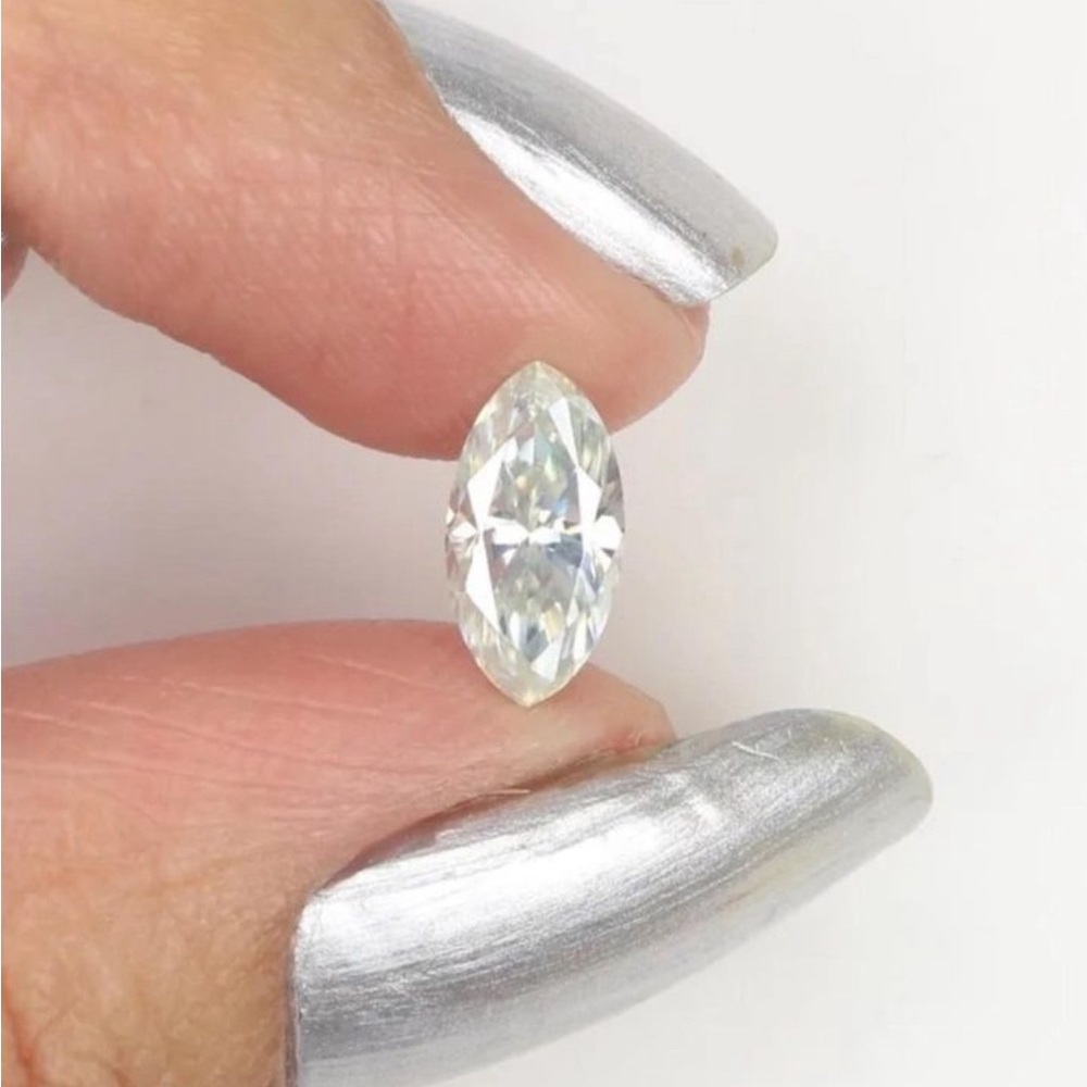 5ct Marquise Cut Certified Lab Grown Moissanite Loose Stone Vvs1 D